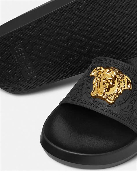 versace slides flannels|Versace slides images.